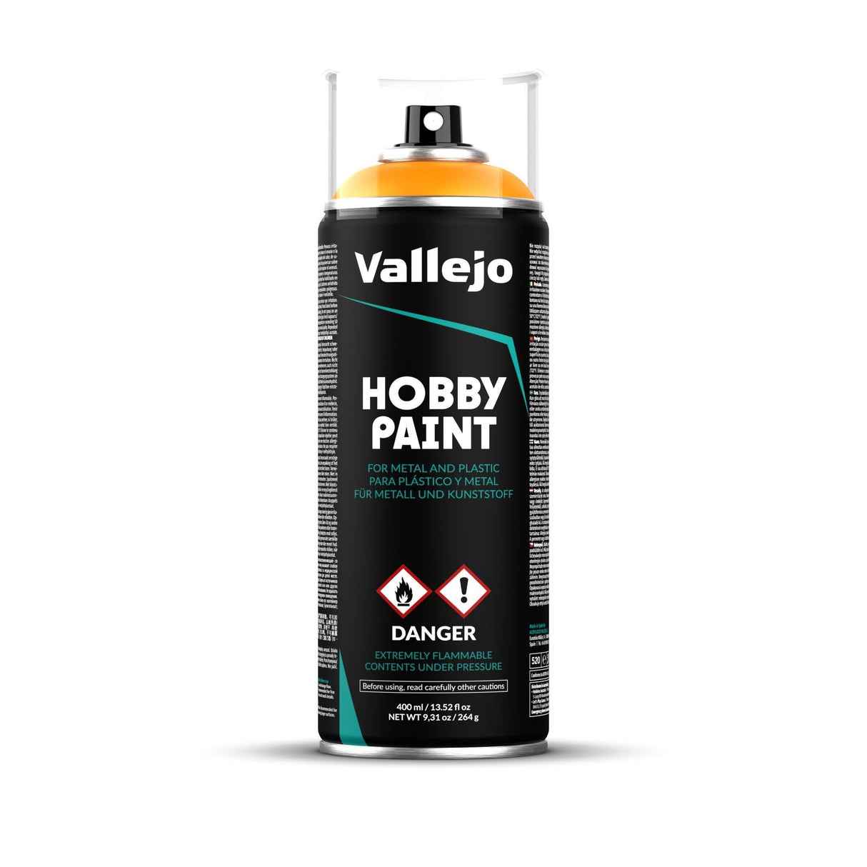 Vallejo 28018 Aerosol Sun Yellow 400ml Hobby Spray Paint