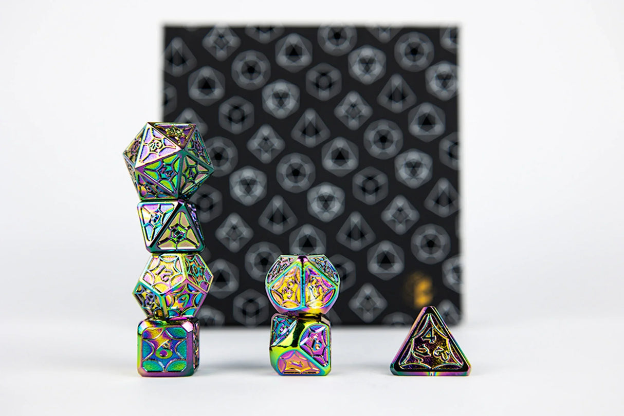 LPG Dice RPG Set Leadlight Dazzle Dark