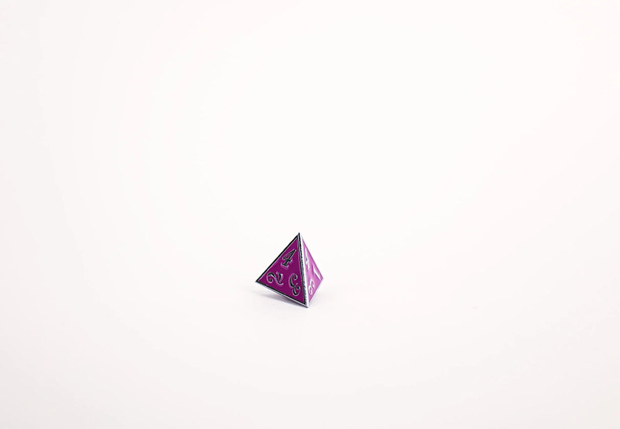 LPG Dice RPG Set Serif Purple/Silver