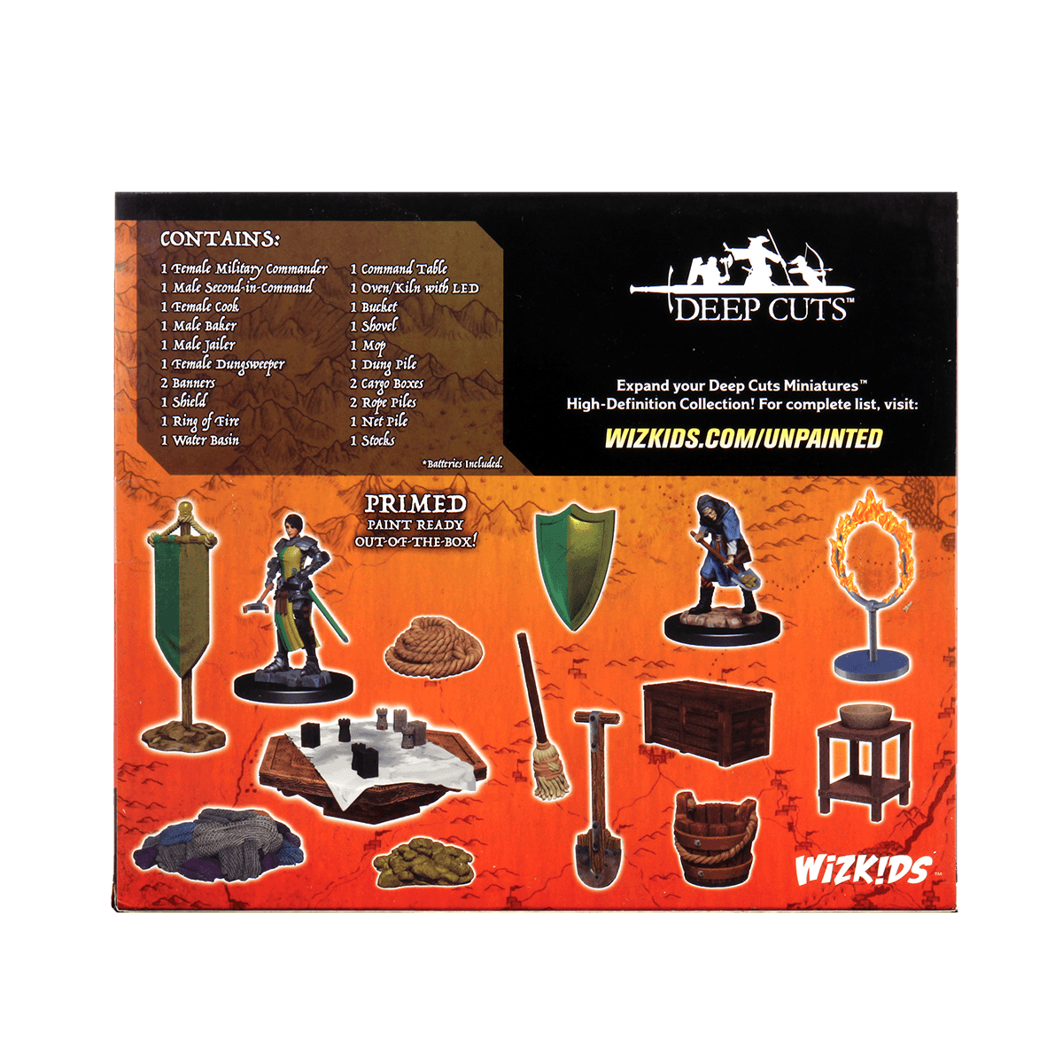 WizKids Deep Cuts Unpainted Miniatures Castle Kingdom Retainers