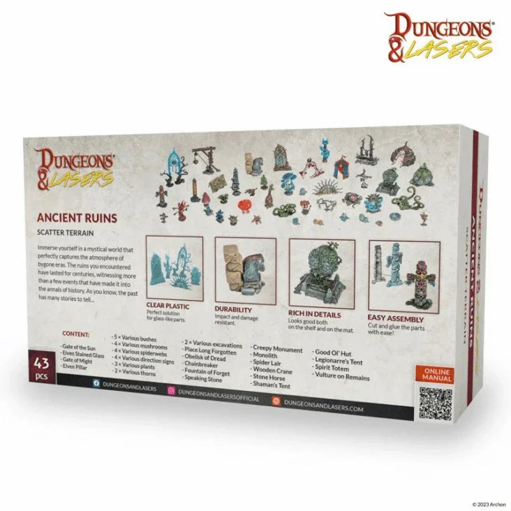 Dungeons & Lasers: Expansion Bits - Ancient Ruins Scatter Terrain