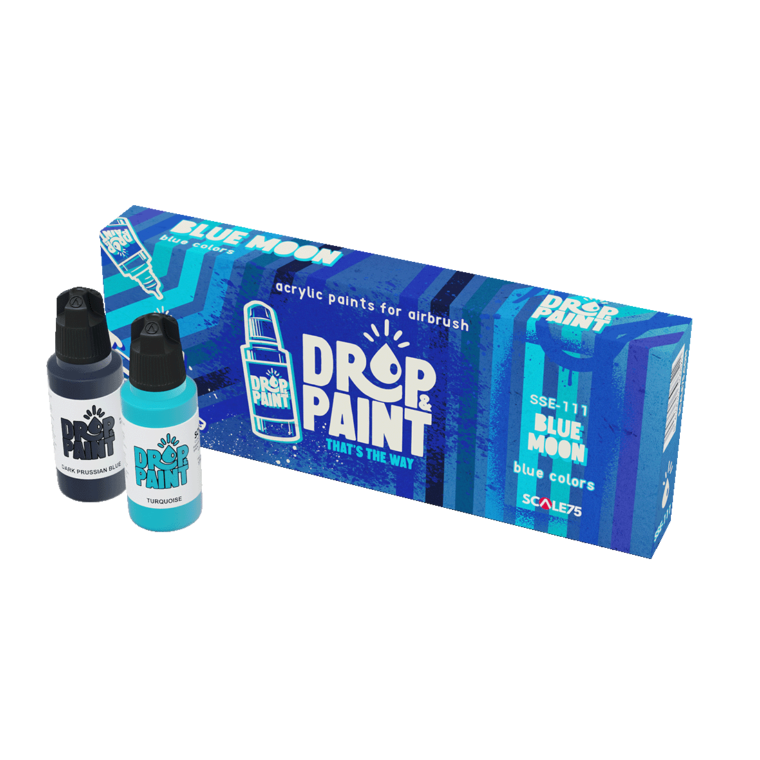 Scale 75 - Drop and Paints - Blue Moon Paint Set