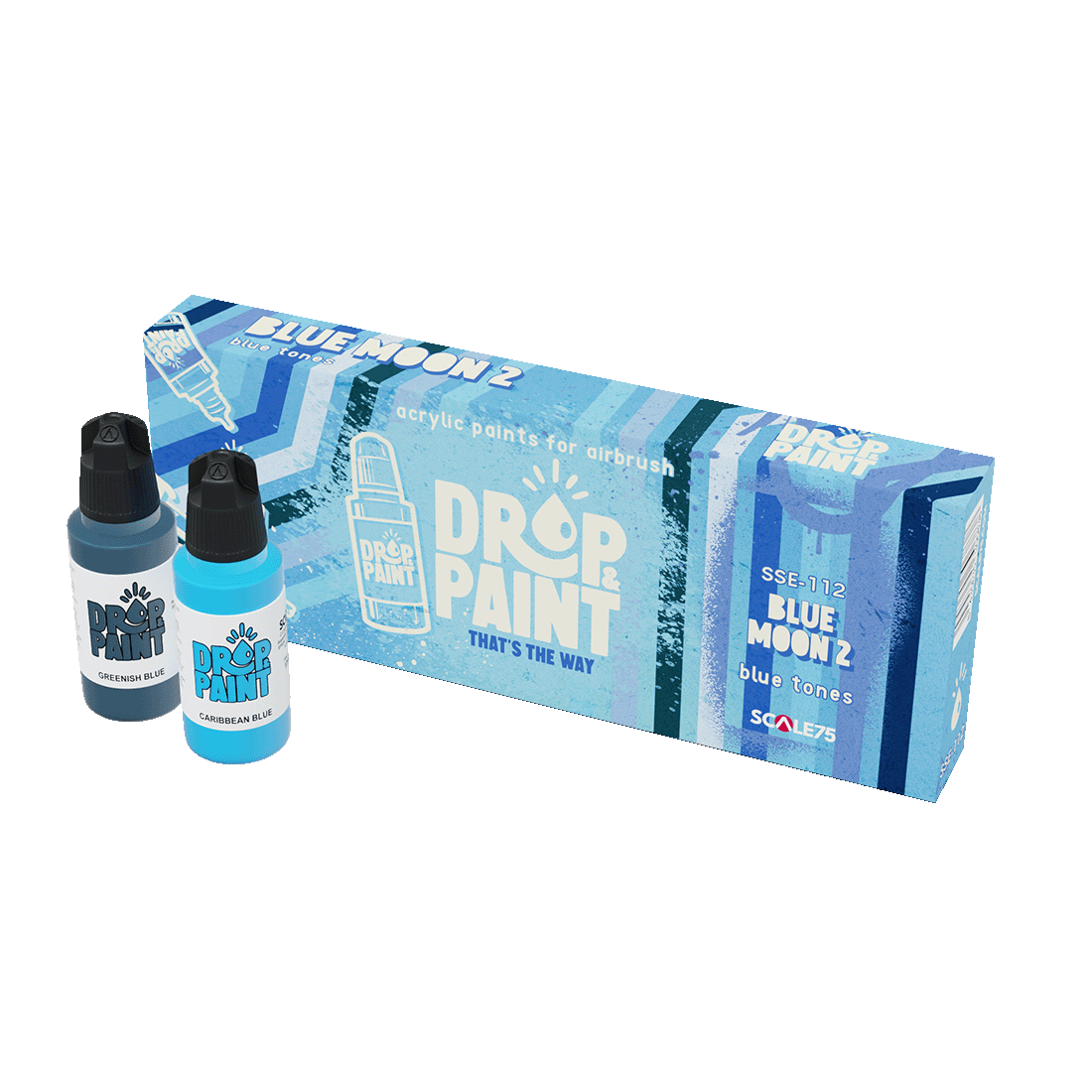 Scale 75 - Drop and Paints - Blue Moon 2 Paint Set