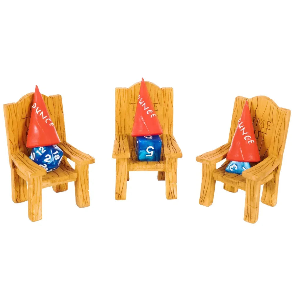 Dice Jail Chair & Dunce Hat