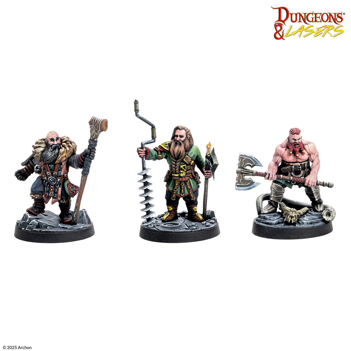 Dungeons & Lasers: Miniatures - Dwarven Miners