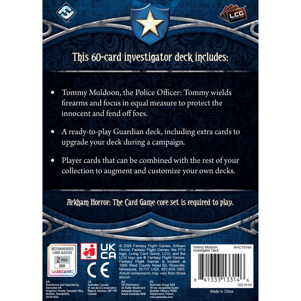 Arkham Horror: The Card Game – Investigator Deck: Tommy Muldoon