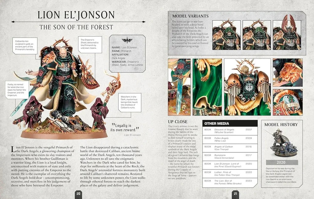 Warhammer 40000 Character Encyclopedia - Inc. Lieutenant Titus Miniature!