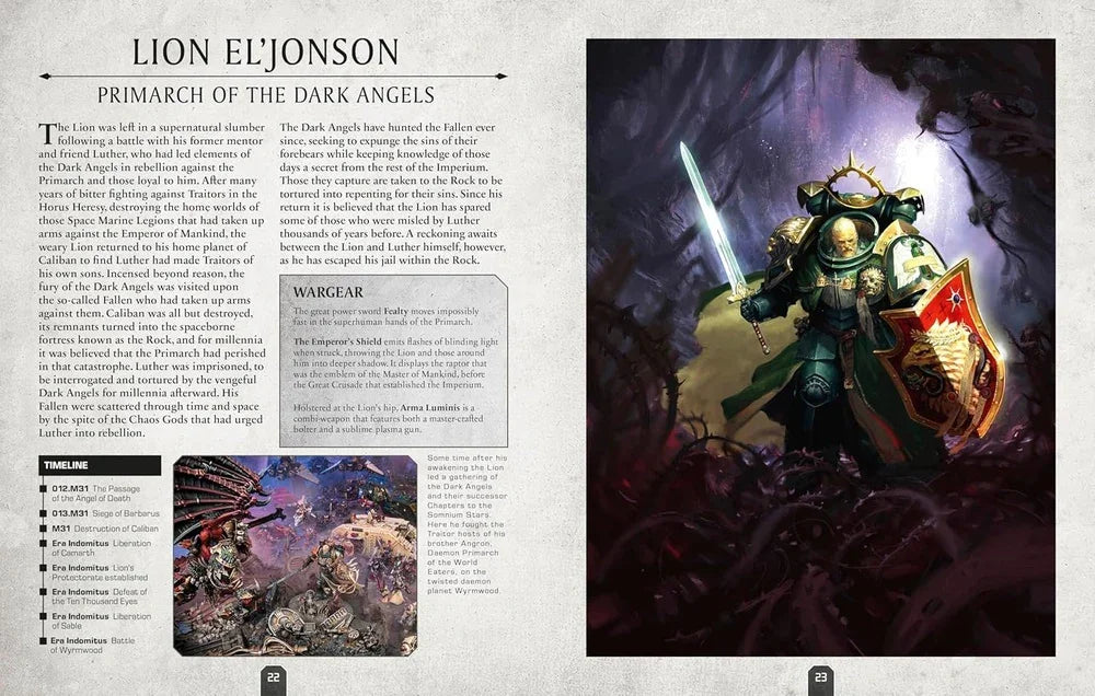 Warhammer 40000 Character Encyclopedia - Inc. Lieutenant Titus Miniature!