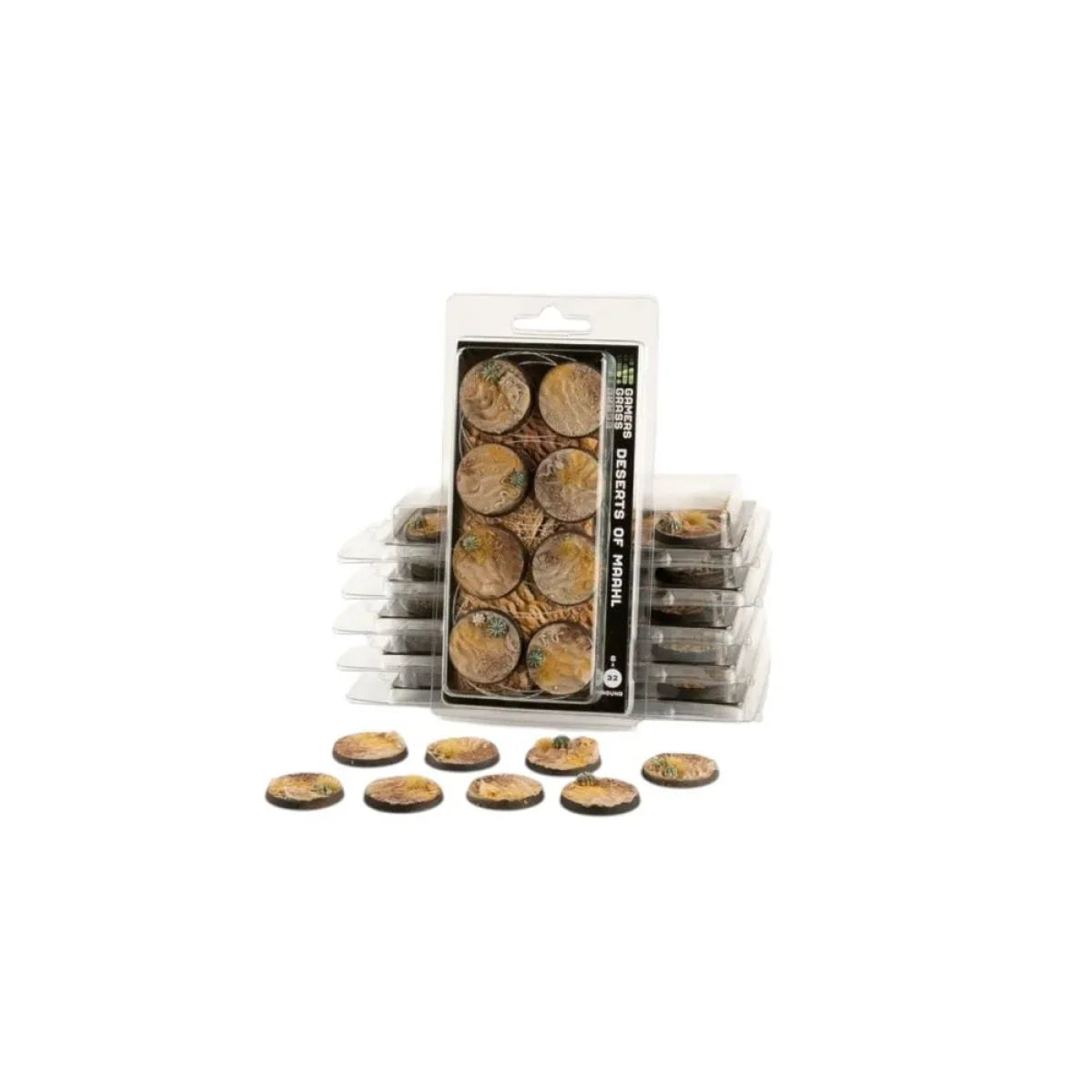 Gamers Grass - Battle Ready Bases - Deserts of Maahl - Round 28mm (x8)