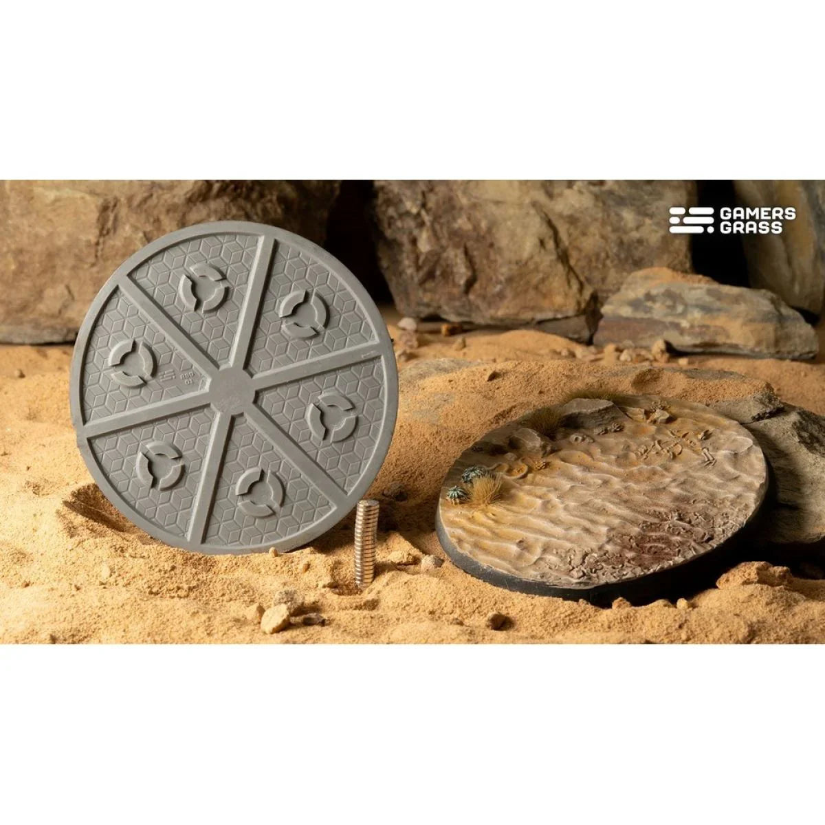 Gamers Grass - Battle Ready Bases - Deserts of Maahl - Round 80mm (x1)