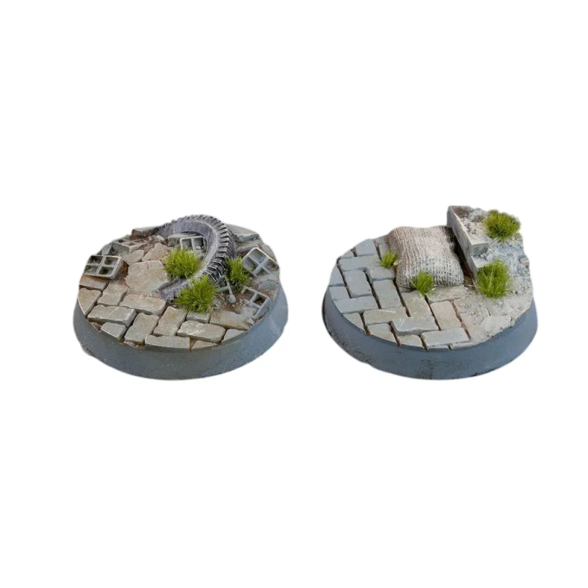 Gamers Grass - Battle Ready Bases - Urban Warfare - Round 32mm (x8)