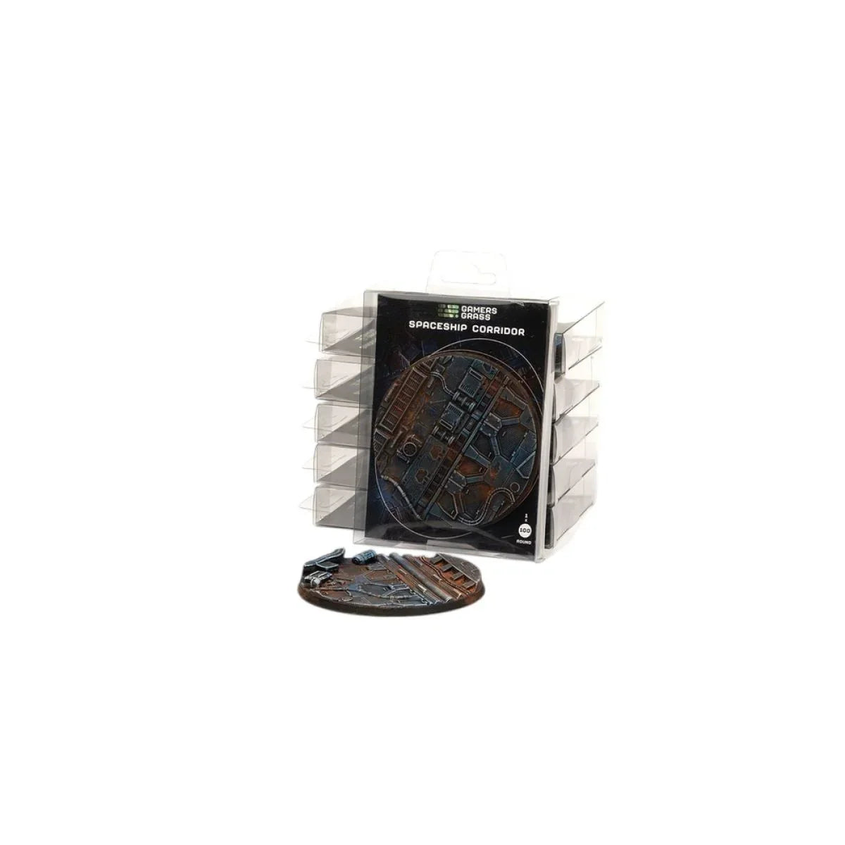 Gamers Grass - Battle Ready Bases - Spaceship Corridor - Round 100mm (x1)