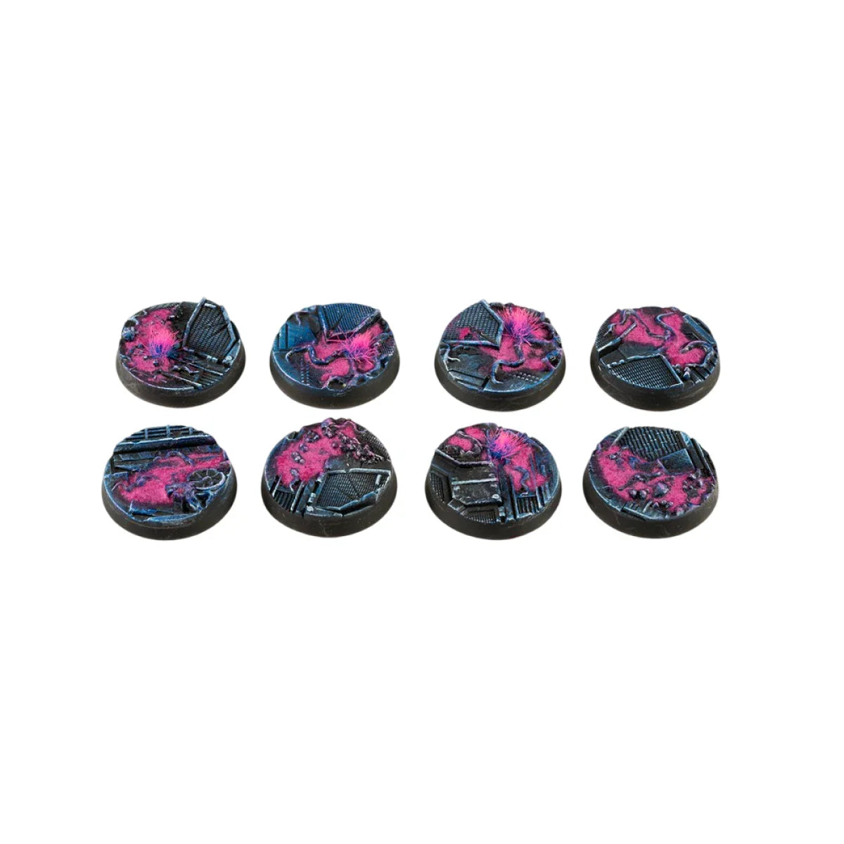 Gamers Grass - Battle Ready Bases - Alien Infestation - Round 28mm (x8)