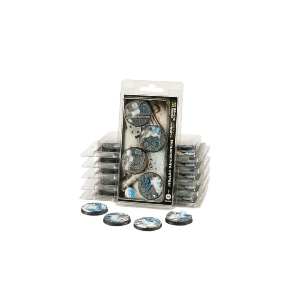 Gamers Grass - Battle Ready Bases - Svalarheima’s Outpost - Round 40mm (4x)