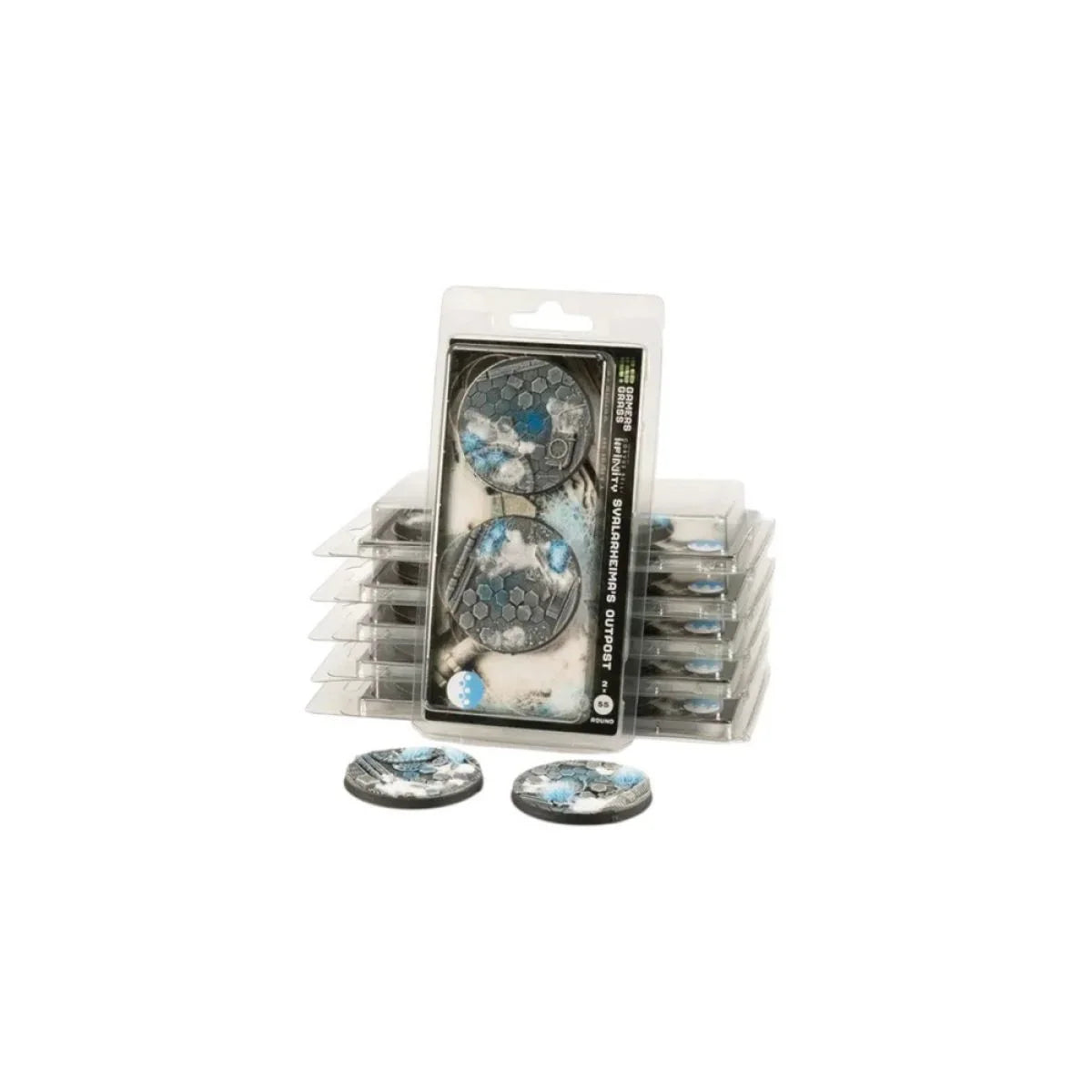 Gamers Grass - Battle Ready Bases - Svalarheima’s Outpost - Round 55mm (2x)
