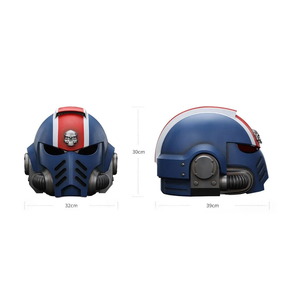 U2 Warhammer Collectibles: 1/1 Scale Uitramarines Lieutenant Titus' MKX Helmet