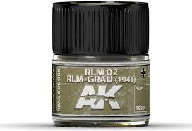 AK Interactive Real Colors - Acrylic Lacquer Paint 10ml bottle - RLM 02 RLM-GRAU (1941)