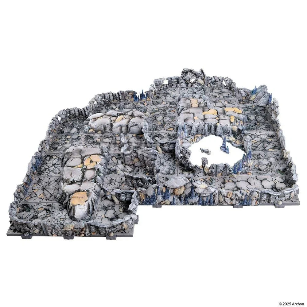 Dungeons & Lasers: PrismaCast Pre-Painted Terrain - Rocky Caves: Pre-Painted
