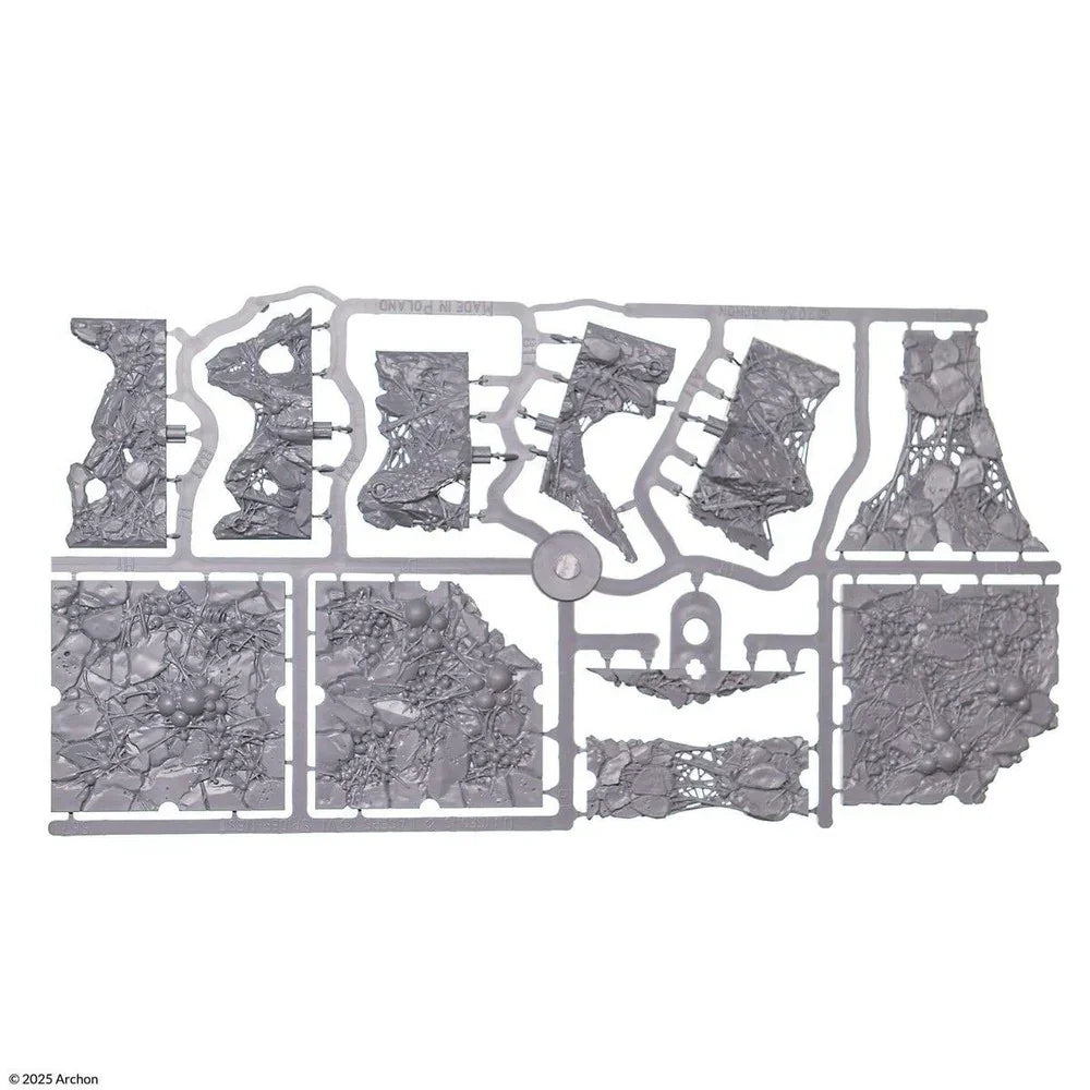 Dungeons & Lasers: Half-Height Walls - Spider Nest: Unpainted
