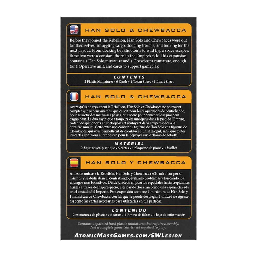 Star Wars: Legion – Han Solo & Chewbacca Character Pack - Pre-Order