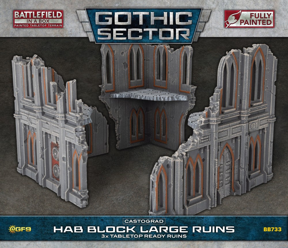 Battlefield in a Box: Gothic Sector – Castograd Hab Block Big Ruins
