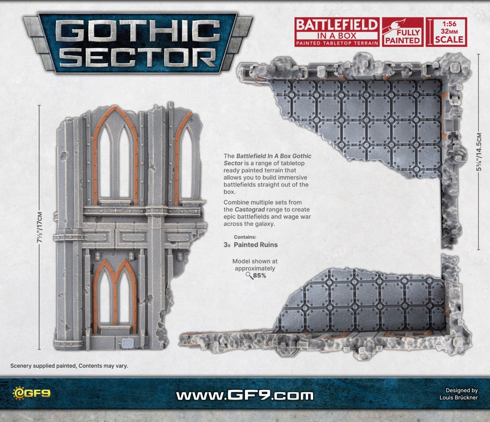 Battlefield in a Box: Gothic Sector – Castograd Hab Block Big Ruins