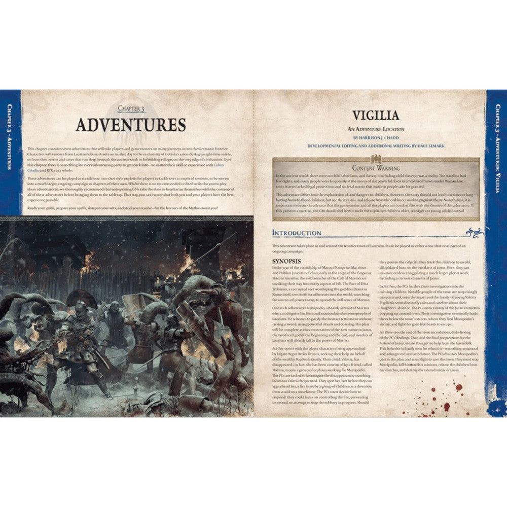 Cohors Cthulhu RPG Laurium Adventures Book