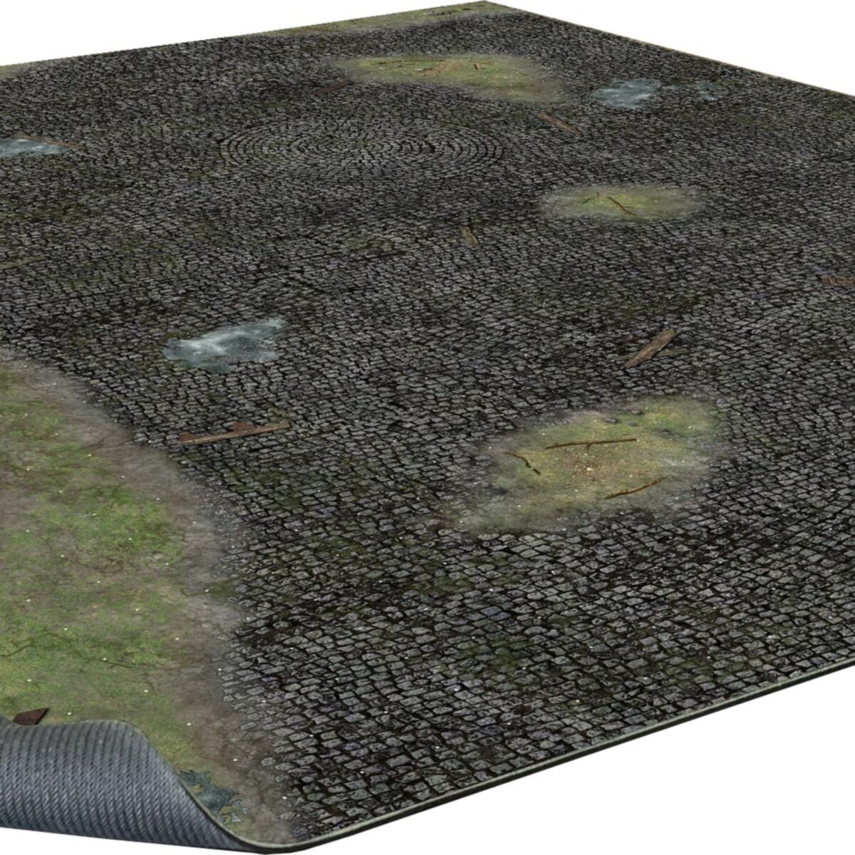 Battle Systems - Cobbled Outskirts Gaming Mat 2x2 - Grid - Pre-Order
