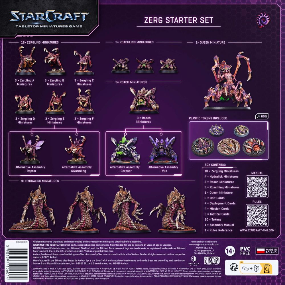 Starcraft Miniatures Games: Zerg Starter Set - Pre-Order