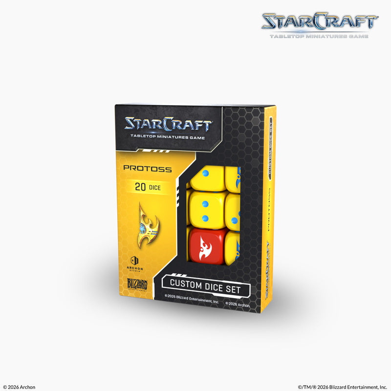 Starcraft Miniatures Games: Protoss - Custom Dice Set - Faction Dice - Pre-Order (Wave 3)