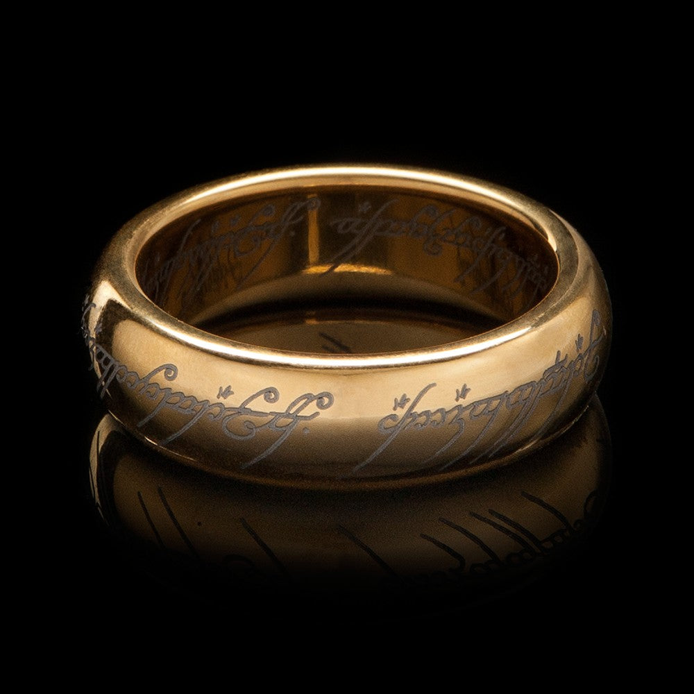 WETA - The Lord of the Rings Trilogy - The One Ring (with runes) - Gold Plated Tungsten 13