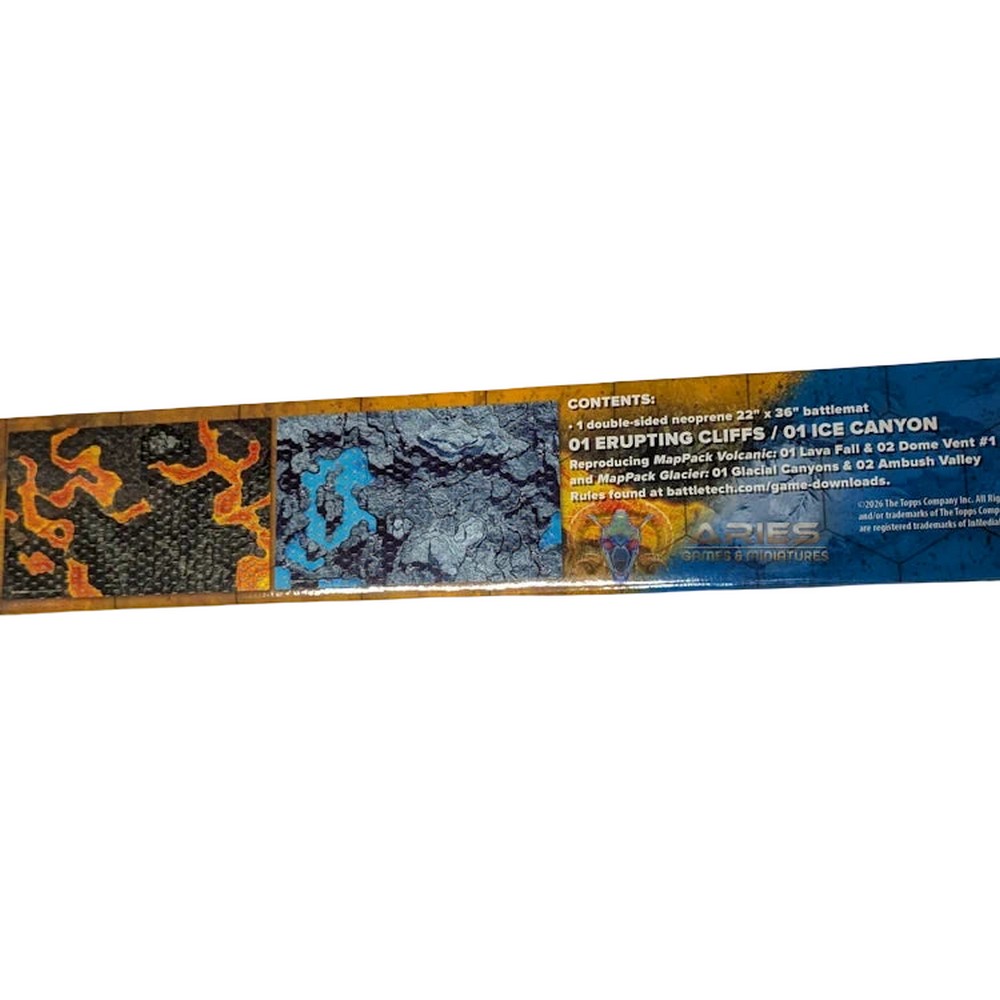 BattleTech - BattleMat - Fire and Ice 01 Erupting Canyon - Pre-Order