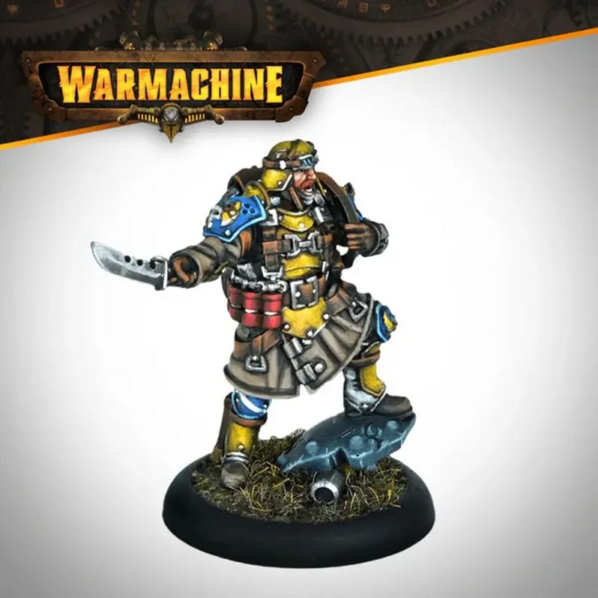 Warmachine Direct Cygnar Gravediggers Commando Officer (Male) - Pre-Order