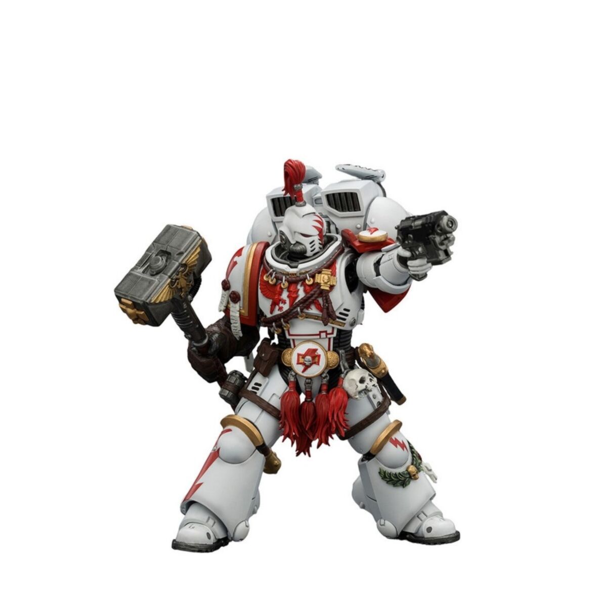 Warhammer Collectibles: 1/18 Scale Game Edition White Scars Assault Intercessor Champion - Pre-Order