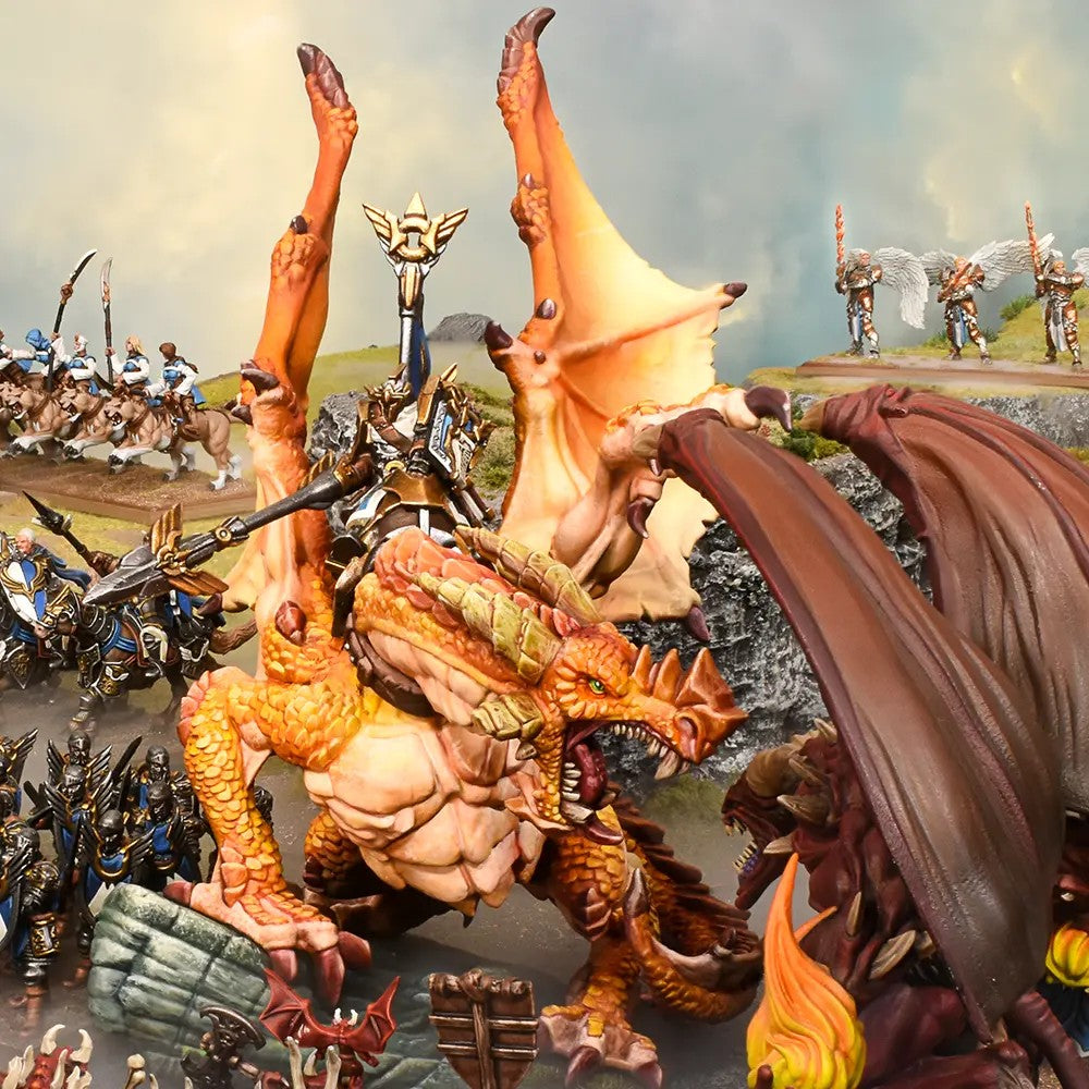 Kings of War - Basilean - High Paladin on Dragon (4th Ed) - Pre-Order