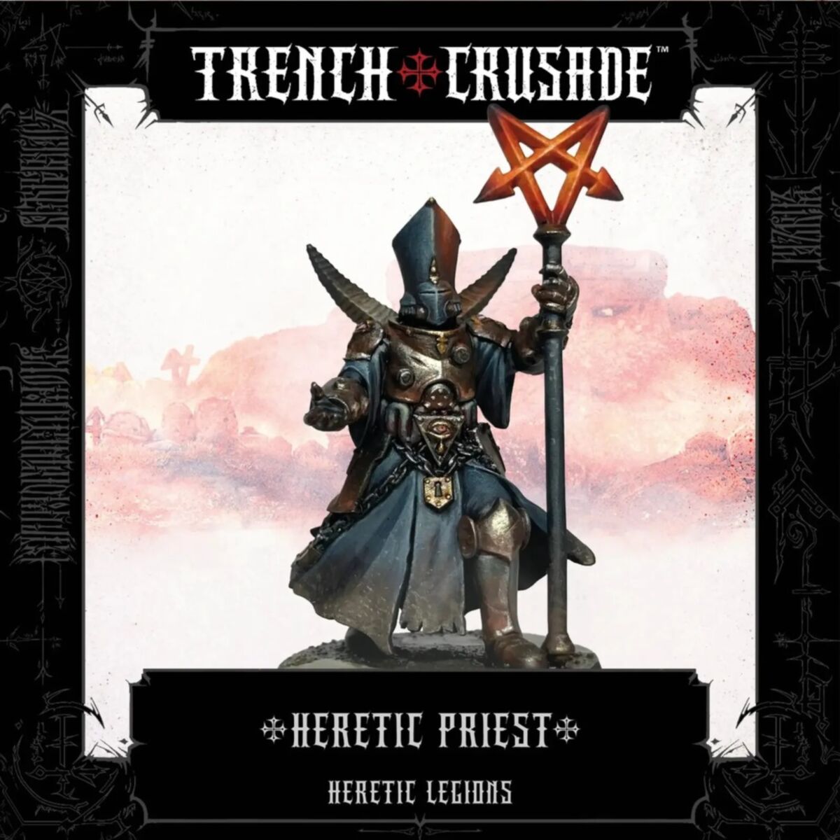 Trench Crusade By Pluto Minis - Heretic Priest (Polearm/staff - knife) - Pre-Order