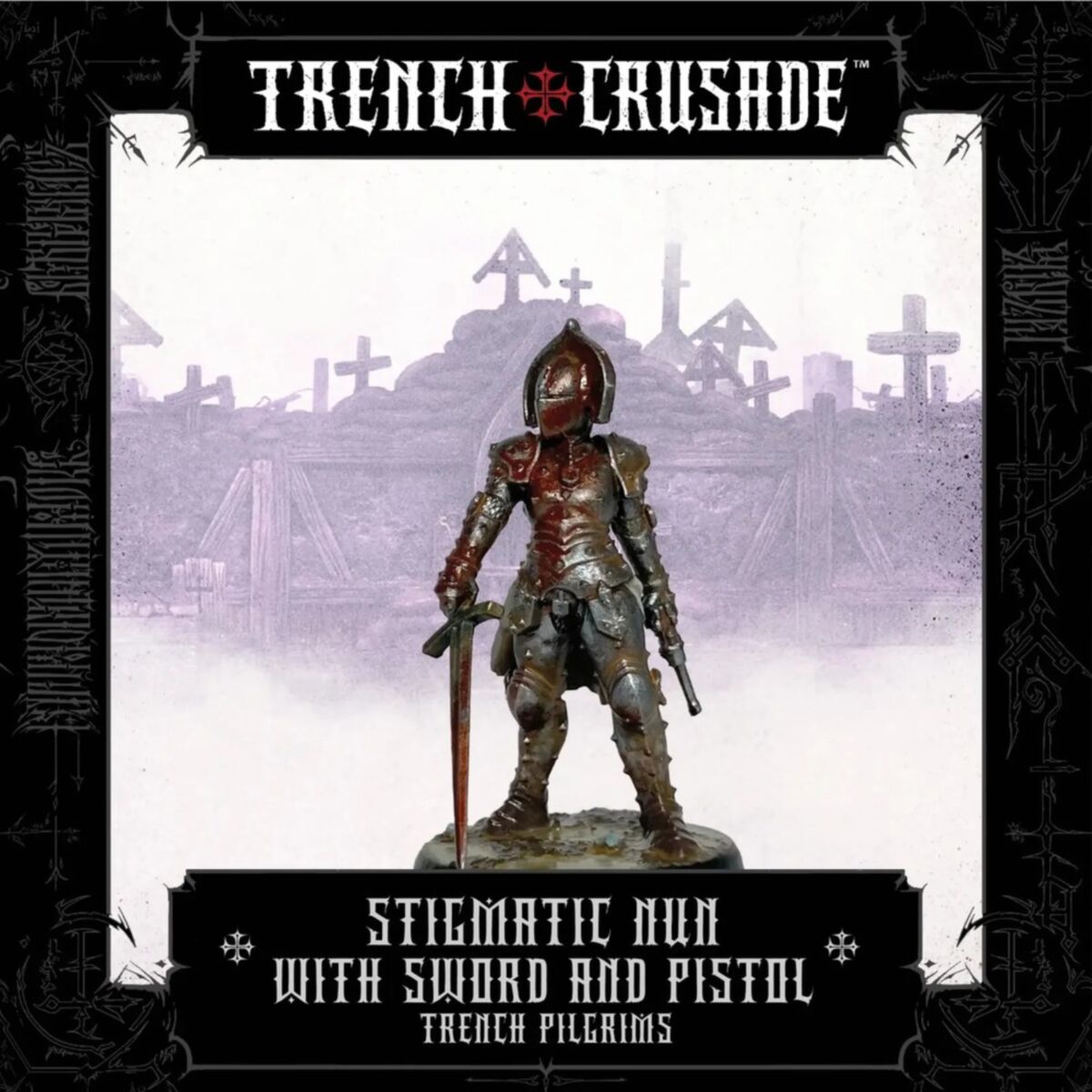 Trench Crusade By Pluto Minis - Stigmatic nun (Sword - pistol) - Pre-Order