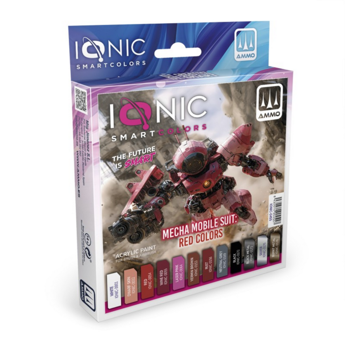 IONIC SMART - Mecha Mobile Suit: Red colors Paint Set - Pre-Order