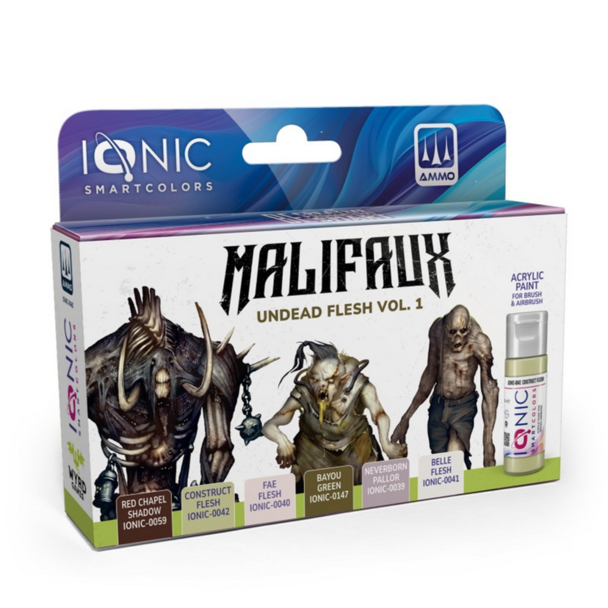 IONIC SMART - Set Malifaux Undead Flesh Vol. 1 Paint Set - Pre-Order
