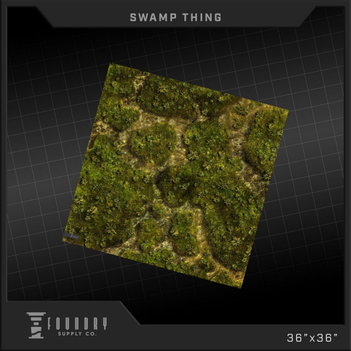 Foundry Supply - BattleMat - Swamp Thing (36""x36"") - Pre-Order