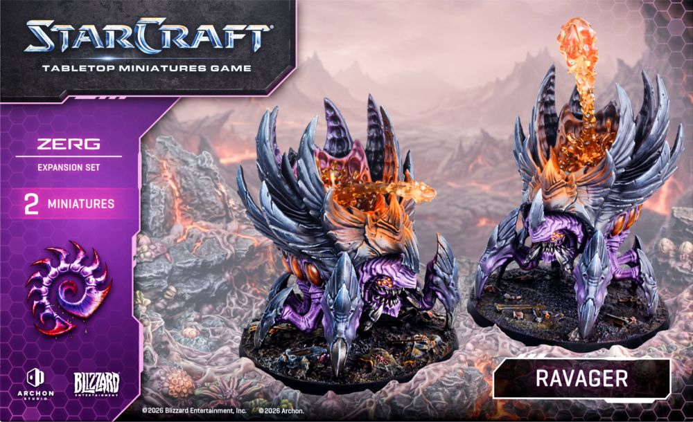 Starcraft Miniatures Games: Zerg - Ravager - Expansion Set - Pre-Order