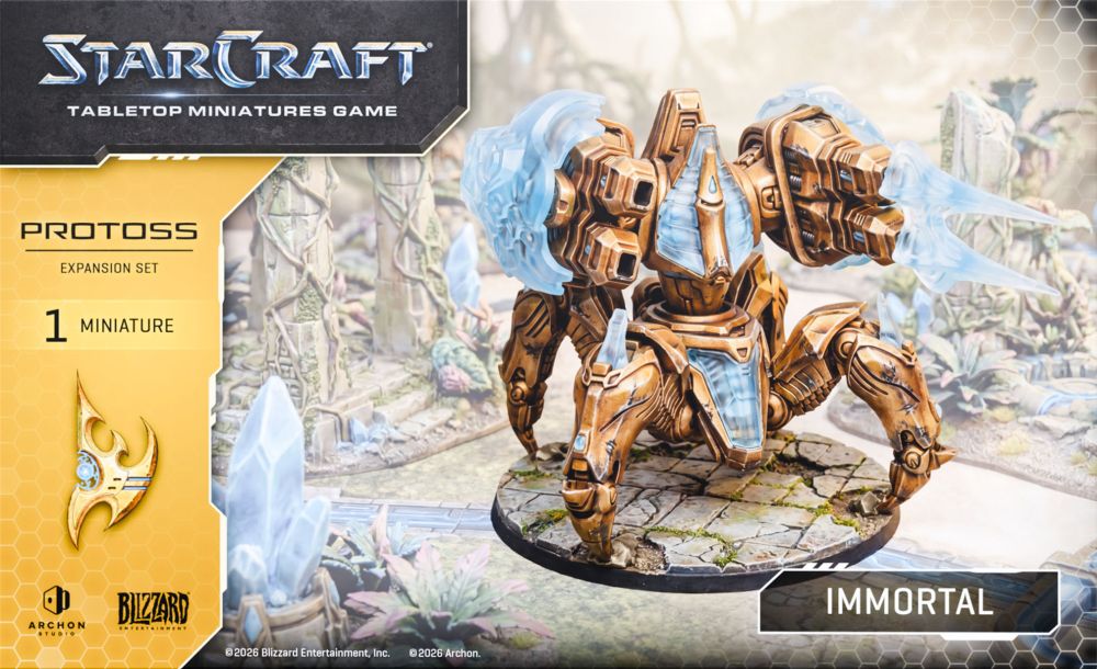 Starcraft Miniatures Games: Protoss - Immortal - Expansion Set - Pre-Order