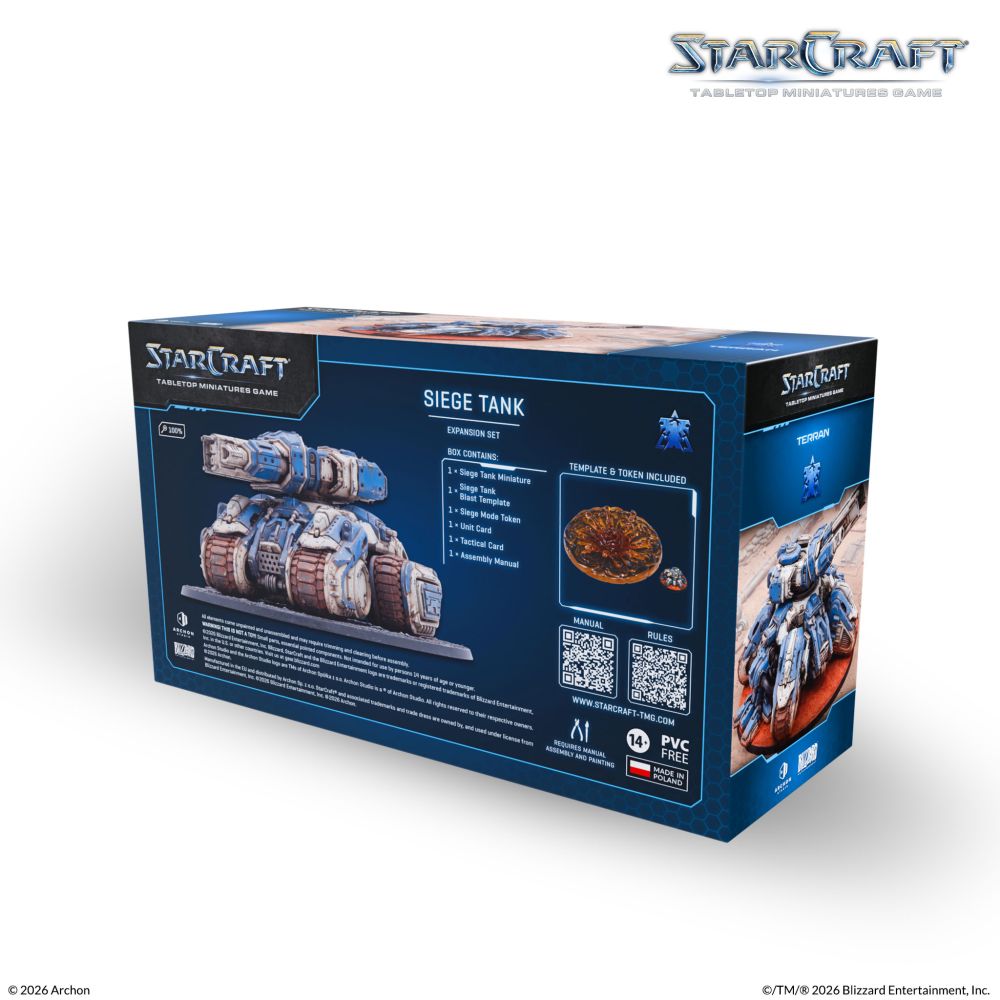 Starcraft Miniatures Games: Terran - Siege Tank - Expansion Set - Pre-Order