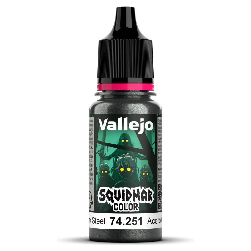 Vallejo - Squidmar Color 251 - Dark Steel 18 ml - Pre-Order