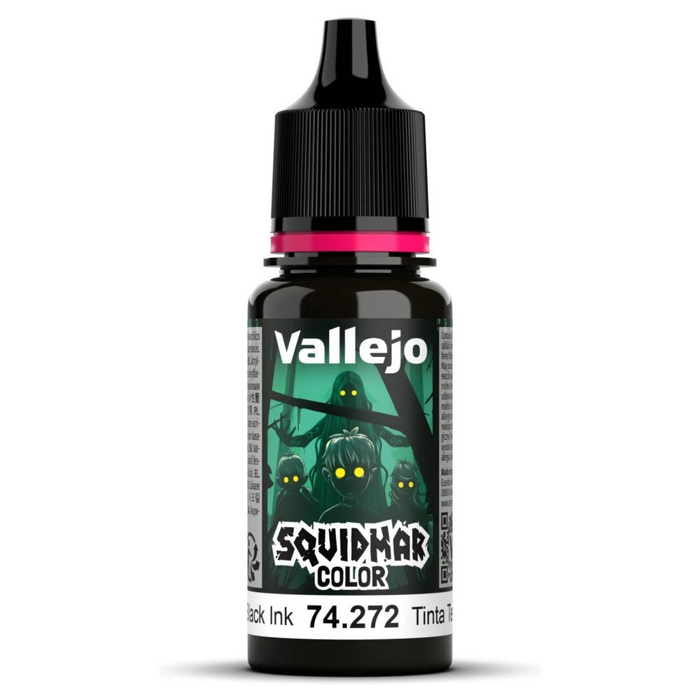 Vallejo - Squidmar Color 272 - Pitch Black Ink 18 ml - Pre-Order