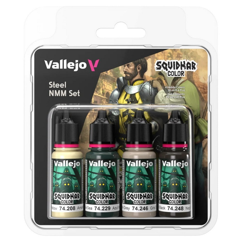 Vallejo - Squidmar Color - Steel NMM set (4) - Pre-Order