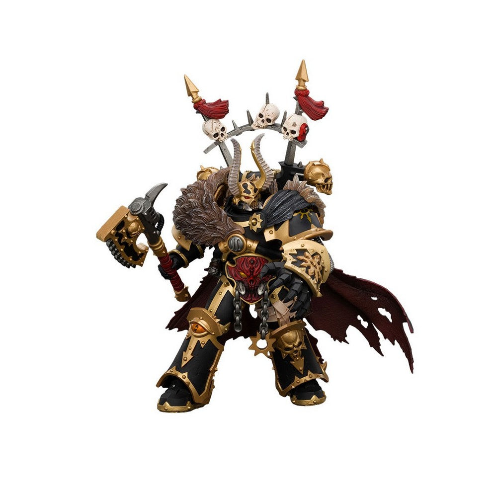 Warhammer Collectibles: 1/18 Scale Black Legion Chaos Lord with various weapons - Pre-Order