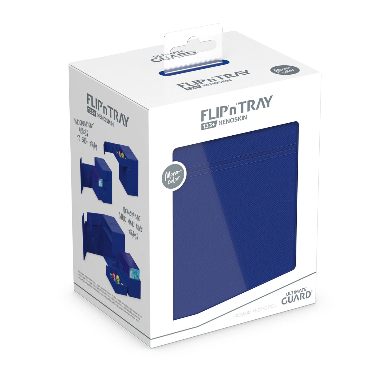 Ultimate Guard: Deck Box – XenoSkin Flip'n'Tray 133+ – Blue