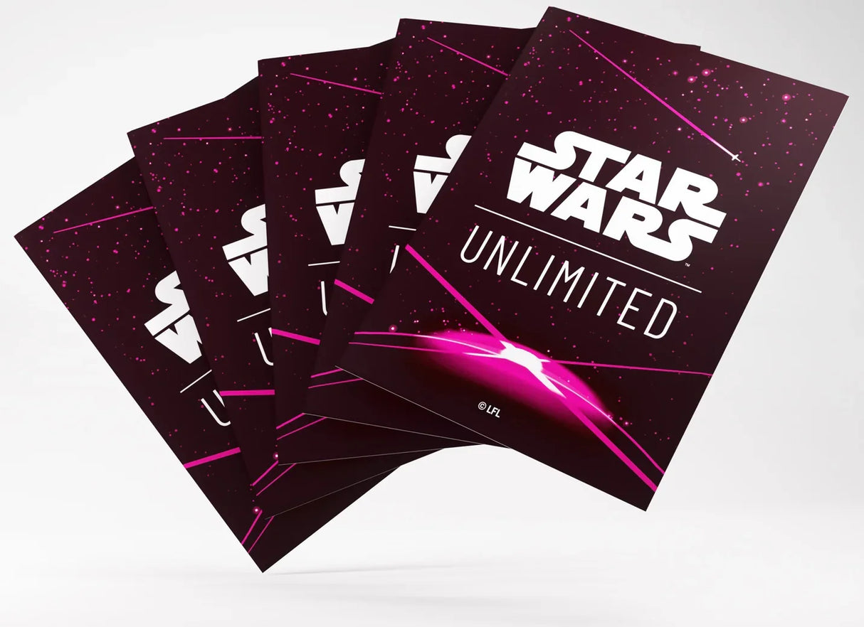 Gamegenic Star Wars Unlimited Art Sleeves - Card Back Magenta