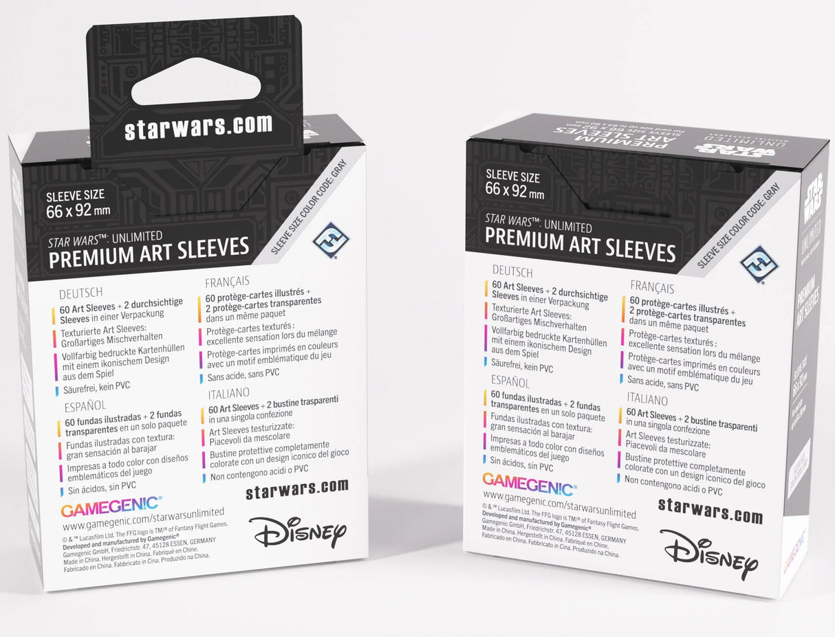 Gamegenic Star Wars Unlimited Art Sleeves - Card Back Magenta